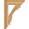 Ekena Millwork Merced Slat Rough Sawn Bracket w/ Offset Brace, Western Red Cedar, 6"W x 20"D x 28"H BKT0604X20X28MRC06RWR - alternate 2